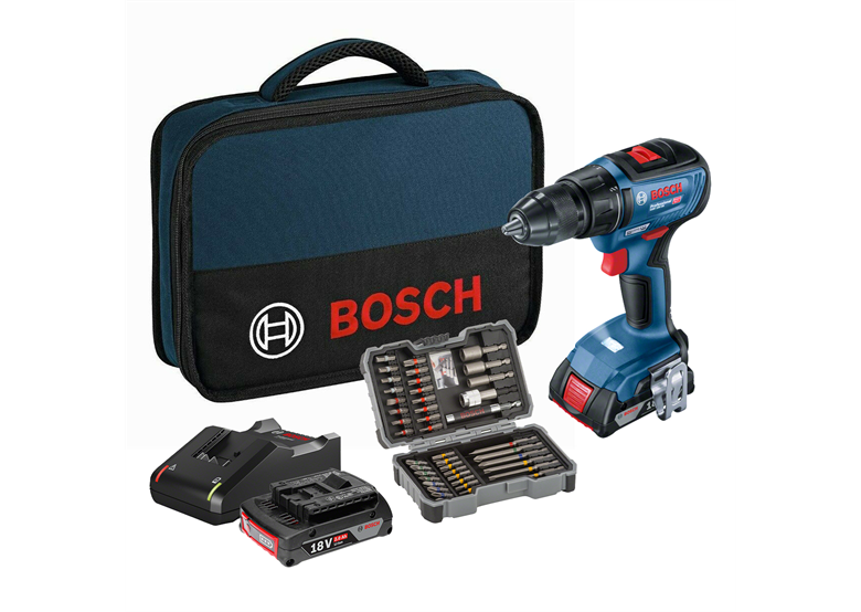 Bohrschrauber mit Bits Bosch GSR 18V-50