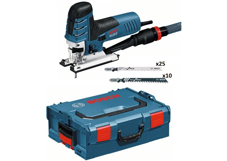 Stichsäge mit Sägeblattset Bosch GST 150 CE 35x acc