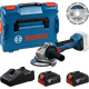 Winkelschleifer Bosch GWS 18V-8 2x4.0Ah + Standard for Universal 125mm