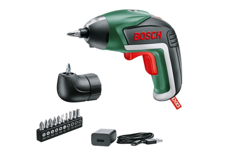 Akku-Schrauber + Winkeladapter Bosch IXO V