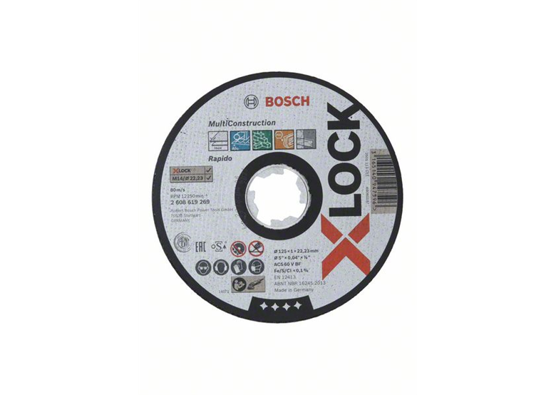 Trennscheibe X-Lock 125x22,23x1mm Bosch Multi Material