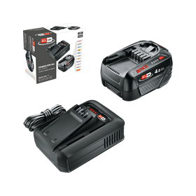Akku 18V 4.0Ah mit Ladegerät Bosch PBA 18V 4.0Ah W-C + AL 18V-44 CV