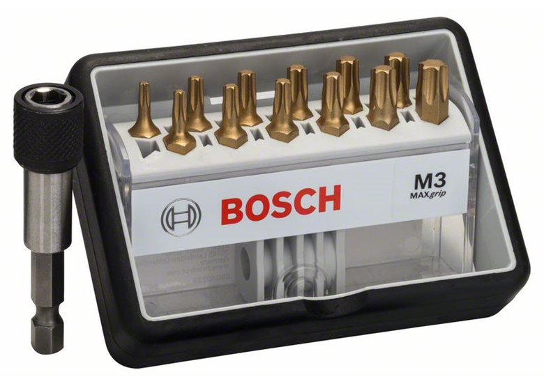 12+1tlg. Robust Line Schrauberbit-Set M Max Grip Bosch Robust Line M Max Grip