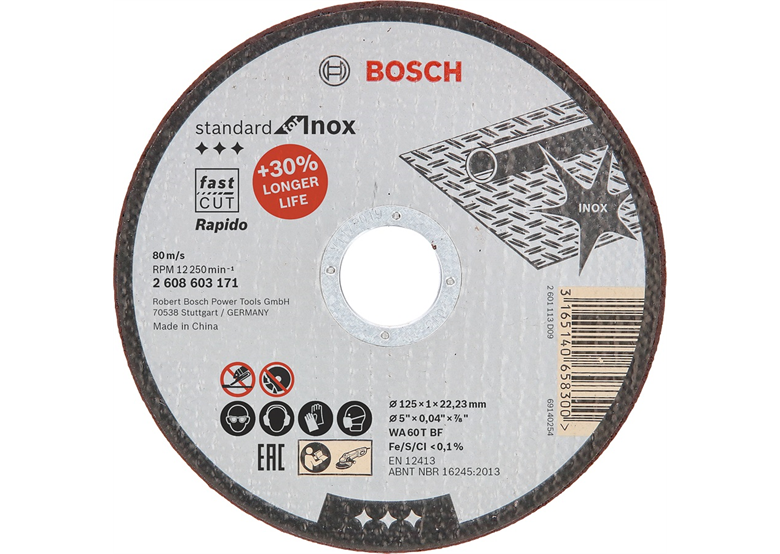 Trennscheibe gerade Standard for Inox Bosch Standard for Inox Rapido