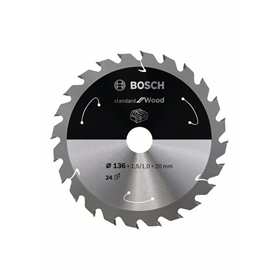 Kreissägeblatt 136x20mm, 24 Bosch Standard for Wood