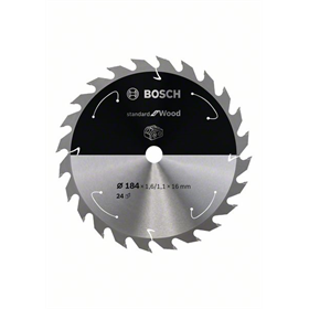 Kreissägeblatt 184x16mm, 24 Bosch Standard for Wood