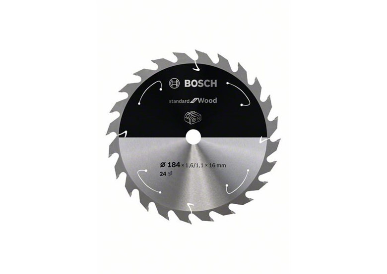 Kreissägeblatt 184x16mm, 24 Bosch Standard for Wood