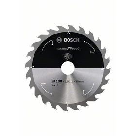 Kreissägeblatt 190x30mm, 24 Bosch Standard for Wood