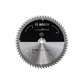 Kreissägeblatt 190x30mm, 60 Bosch Standard for Wood