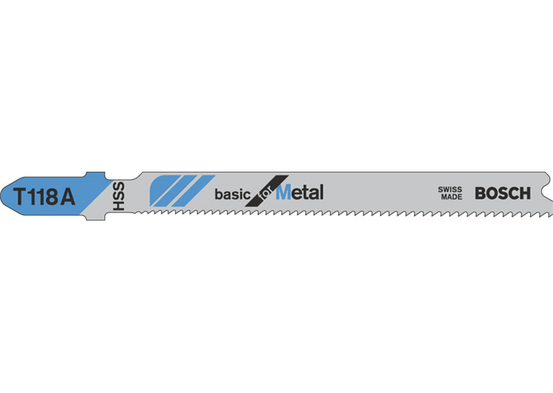Stichsägeblatt für Stichsäge Basic for Metal 5 Stck. Bosch T 118 A