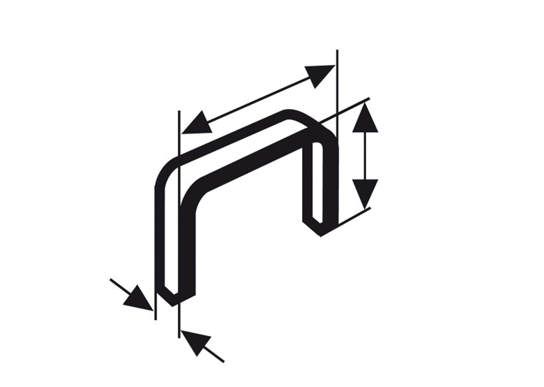Flachdrahtklammer Typ 52 Bosch typ 52 12,3 x 1,25 x 8 mm