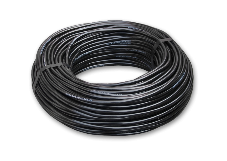 Schlauch für Microregner 4 x 7mm, 200m Bradas PVC BLACK