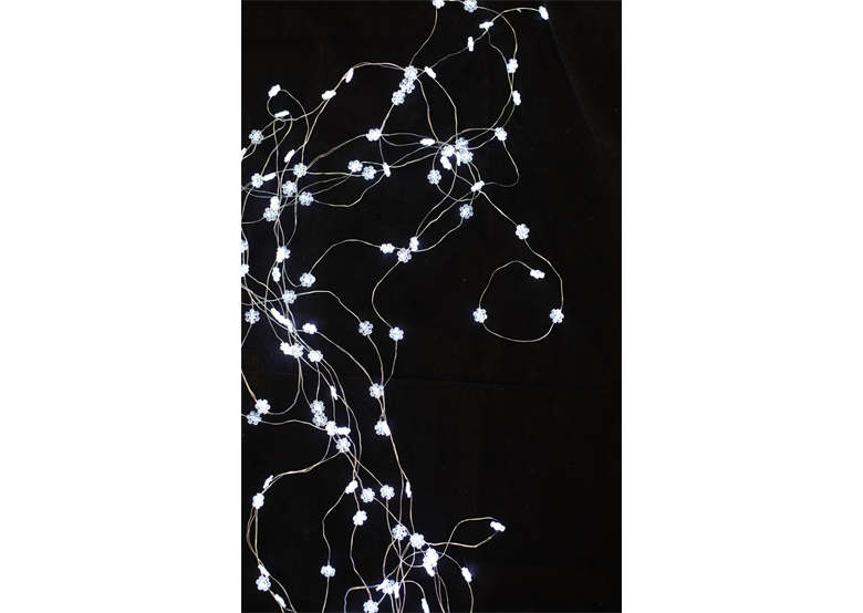 LED-Weihnachtslichterkette, Schneeflocken, 9 Stränge Bulinex 10-072