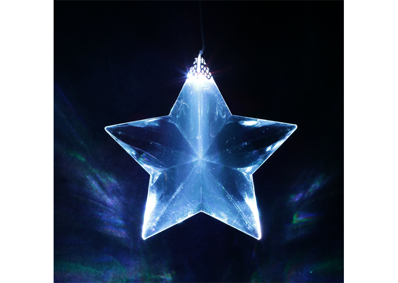 Weihnachtsschmuck - Stern LED bunt Bulinex 10-402