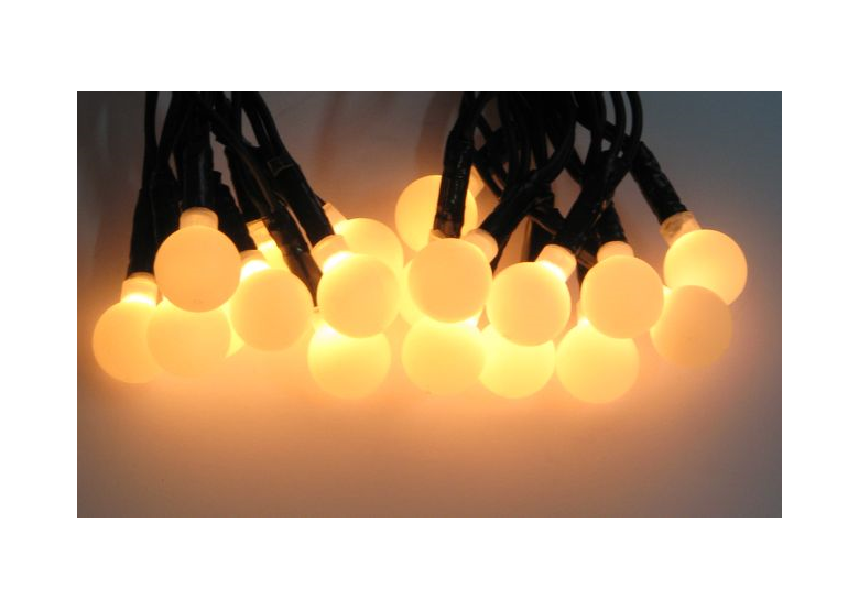 Weihnachtslichterkette LED-Kügelchen Lichtervorhang für Innen warmweiß 80 Stck. 12 m Bulinex 37-282