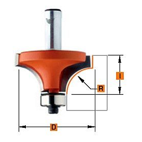 Rundfräser mit Kugellager R 4, 75 Cmt R-4.75