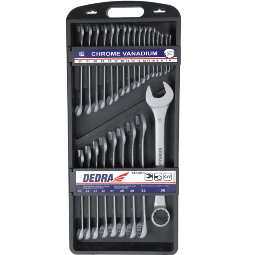 26-tlg. Maul- Ringschlüssel-Set Dedra 1406K1