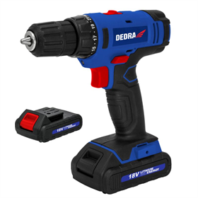 Bohrschrauber 18V, 2X1, 5Ah Li-ion, Koffer Dedra DED7880B