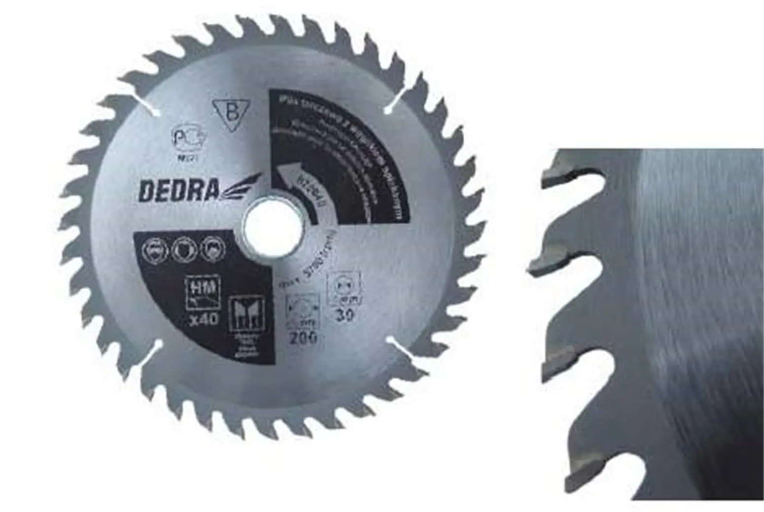 Kreissägeblatt für Holz 185x20mm T60 Dedra H18560