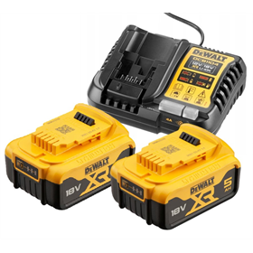 Ladegerät und 2 Akkus 18V 5.0Ah DeWalt DCB1104P2