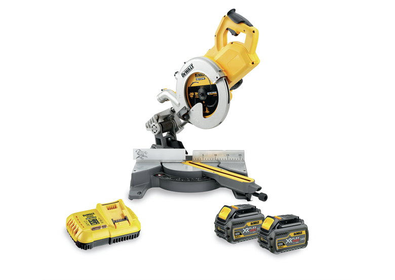 Kapp- und Gehrungssäge DeWalt FLEXVOLT DCS778T2 2x6,0Ah