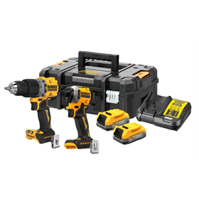 Werkzeugset 18V DeWalt XR DCK2050E2T 2x1.7Ah