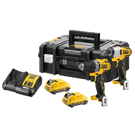 Werkzeugset 12V DeWalt XR DCK2110L2T 2x3.0Ah