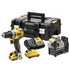 Werkzeugset 12V DeWalt XR DCK212D2T 2x2.0Ah