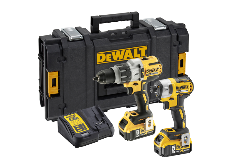Werkzeugset 18V DeWalt XR DCK276P2 2x5.0Ah