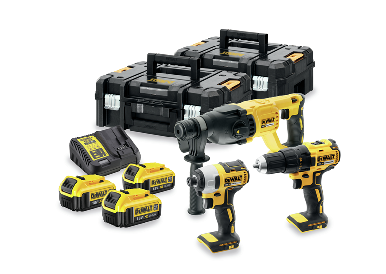 Werkzeugset 18V DeWalt XR DCK372M3T 3x4.0Ah