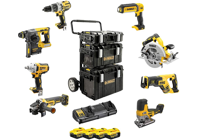 Werkzeugset 18V DeWalt XR DCK856P4 4x5.0Ah
