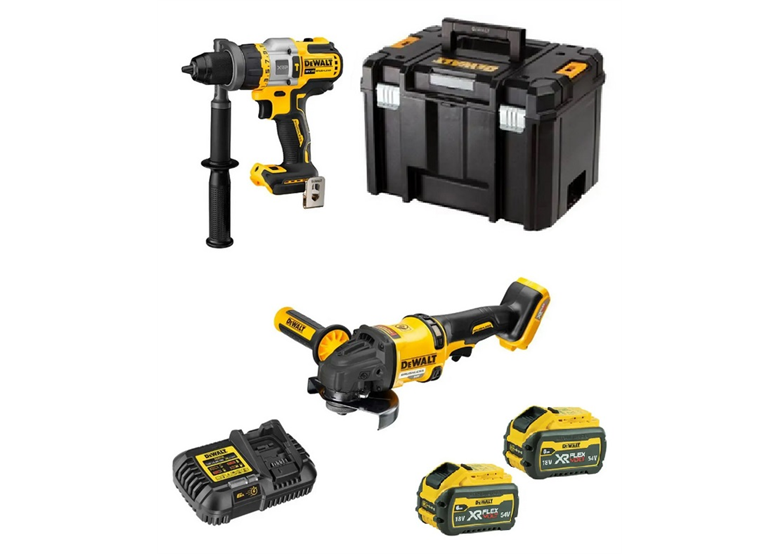 18 und 54V Elektrowerkzeug-Set DeWalt XR FLEXVOLT DCK2016T2T 2x6.0/2.0Ah