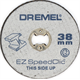 Metall-Trennscheiben 38mm im 12er-Pack, Dremel 2615S456JD
