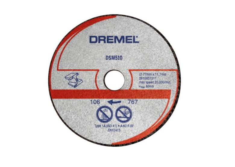 Metall- und Kunststofftrennscheibe 77x11,1mm, 3 St. Dremel DSM510