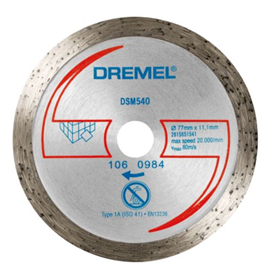 Diamanttrennscheibe 77x11,1mm Dremel DSM540