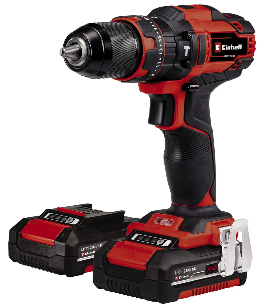 Akku-Schlagbohrschrauber Einhell TE-CD 18/40 Li-i +64 (2x2,0Ah)