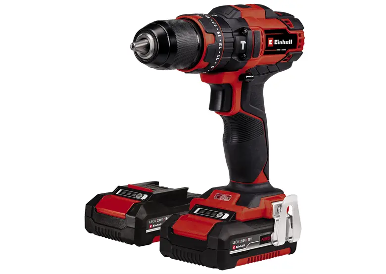 Akku-Schlagbohrschrauber Einhell TE-CD 18/40 Li-i +64 (2x2,0Ah)