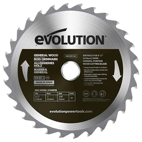 210-mm-Zahnsäge Evolution EVO-210-30-D