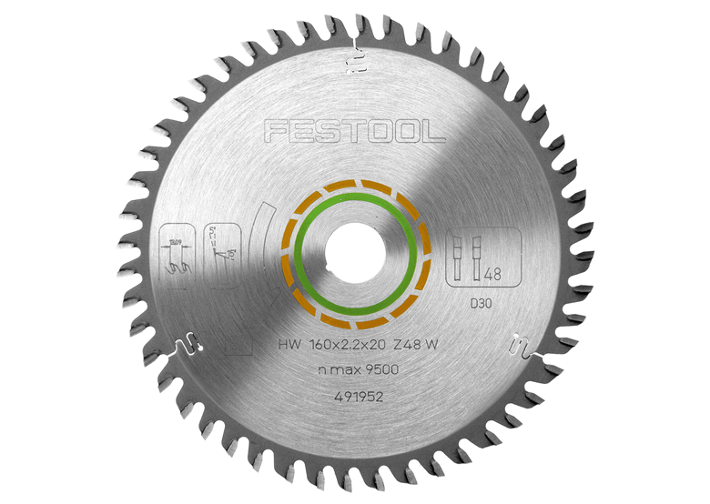 Feinzahn-Sägeblatt Festool 160x2,2x20 W48