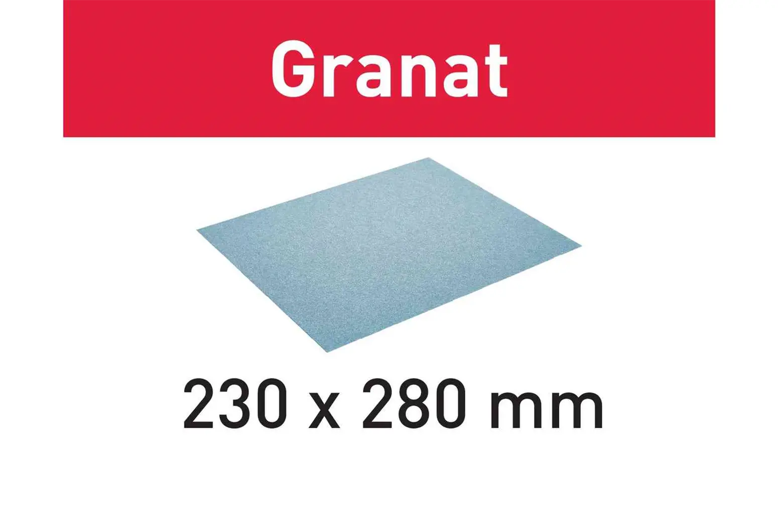 Schleifpapier Granat Festool 230x280 P80 GR/10
