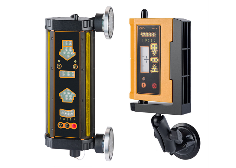Drahtloser Rot- und Grünlichtdetektor mit Repeater für Baumaschinen Geo-Fennel FMR 800-M/C SET