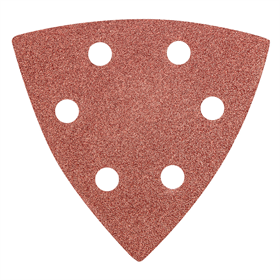 Delta-Schleifpapier mit Klettverschluss 93x93mm K 80, 5 Stück Graphite 55H765