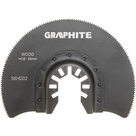 HCS Halbkreisscheibe für Holz, 85mm Graphite 56H002