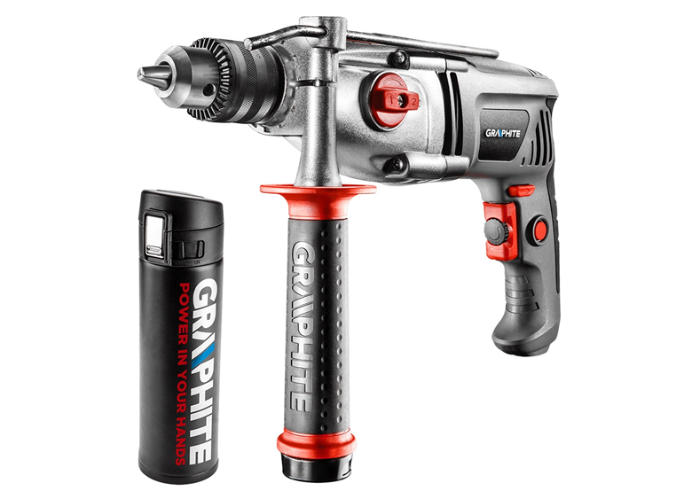 Schlagbohrmaschine 650 W + kleine Thermosflasche Graphite 58G718