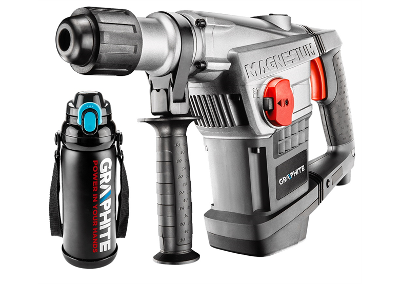 Kombihammer 1500 W + große Thermosflasche Graphite 58G874-PSG1