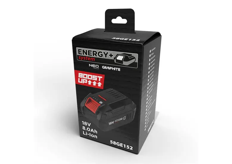 Akumulator Energy+ 18V Li-Ion 8.0Ah BOOST UP Graphite 58GE152