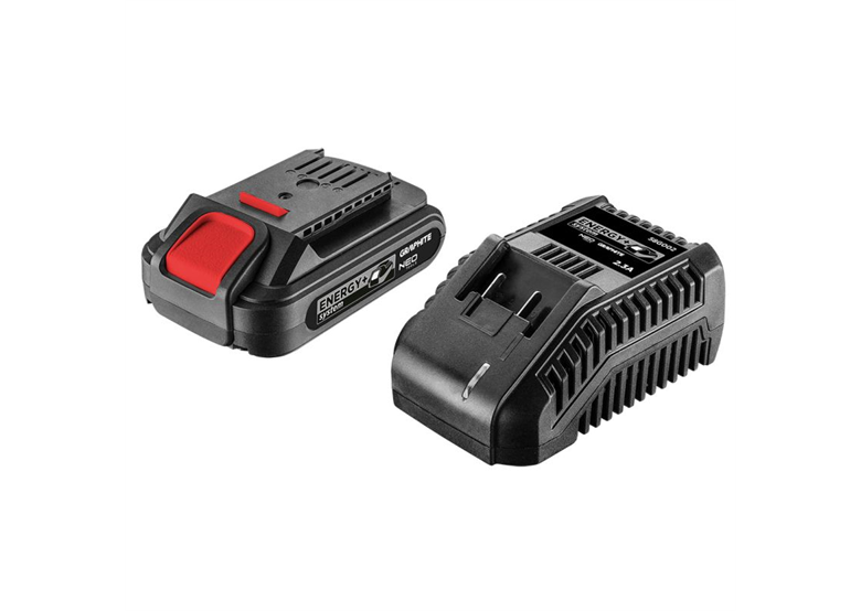 Starterset 18V: 1x2,0Ah Akku + Ladegerät Graphite Energy+ 58GE131
