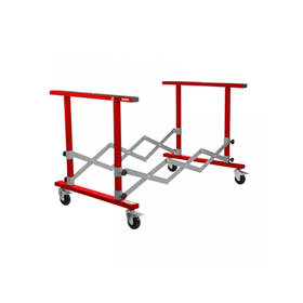 Klapptisch, mobiles Gestell Holzmann KB100TWIN