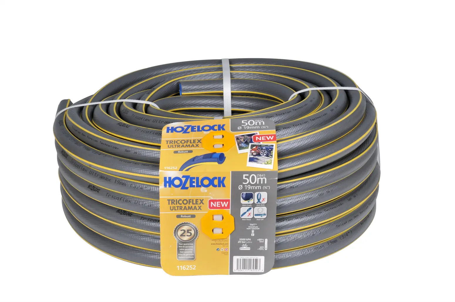 Gartenschlauch 3/4" 50m 5-lagig TRICOFLEX ULTRAMAX TNT Hozelock 116252