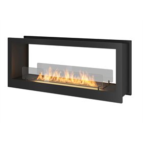 Eingebauter Bio-Kamin Infire 2 SIDE 1200